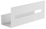 Ράφι Υψηλής Διάτρητης Πρόσοψης W300xD93xH120mm Stainless Steel White Matt Verdi Strantza 7233701