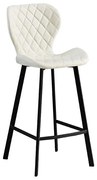 Σκαμπό Μπάρ Martin Off White Ύφασμα 48x46x73/106εκ. Το προϊόν πωλείται ως σετ 2 τεμαχιων