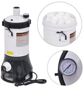 vidaXL Αντλία με Φίλτρο για Πισίνες 185 W 4,4 μ³/ώρα