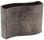 Βάζο Διακοσμητικό Zebra 48663 25x9,5x17,5cm Grey Artekko Μέταλλο