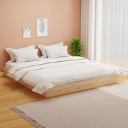 vidaXL Σκελετός Κρεβατιού Χωρίς Στρώμα 160x200 εκ Μασίφ Ξύλο