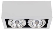 Φωτιστικό Οροφής - Σποτ Box 9472 2xGU10 15W White Nowodvorski Μέταλλο,Ξύλο