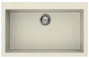 Elleci Quadra 130 Ένθετος Νεροχύτης κουζίνας Bianco Antico 62 79x50cm