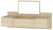 Τουαλέτα Με Καθρέπτη Zakkum 550ARN2224 100x39,1x33cm Oak