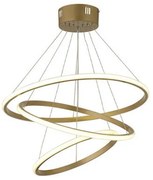 Φωτιστικό Οροφής LED Step Dimmable Heronia Cronos Gold 01-0357