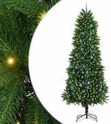 vidaXL Χριστουγεννιάτικο Δέντρο με 300 LED με βάση Πράσινο 240 cm PE