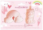 Scrap Cooking Φόρμες - Καλούπια Μπισκότων Με Έμβολο Σετ Μονόκαιροι SCC-2141