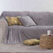 Διακοσμητικό Ριχτάρι Fleece/Κουβέρτα Καναπέ (130x180) Nef-Nef Homeware Dakari Grey