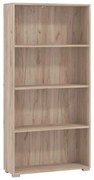 Βιβλιοθήκη Tomar 4 Γκρί Δρύς 70x24,5x142 εκ. 70x24.5x142 εκ.