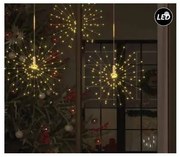 Λαμπάκια Σειρά 540 LED Διάφανο ΙΡ44 1,65m 6 Πυροτεχνήματα Θερμό Φως 27-00393 Panagoulas-27-00393-Διάφανο 27-00393