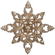 Χριστουγεννιάτικο Στολίδι Χιονονιφάδα 90363 25cm Champagne