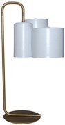 HL-3567-3T BRODY WHITE &amp; OLD BRONZE TABLE LAMP