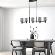 Φωτιστικό Οροφής Πολύφωτο Homelighting 77-8294 Black/Grey