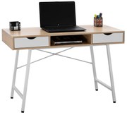 ΓΡΑΦΕΙΟ HM2128.01 SONAMA-ΛΕΥΚΟ ΜΕ ΛΕΥΚΟ ΜΑΤ ΣΚΕΛΕΤΟ 120Χ48Χ76,5 εκ.