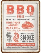 Μεταλλική πινακίδα BBQ Rules