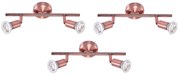 SE 140-C2 (x3) Saba Packet Copper adjustable spotlight+ HOMELIGHTING 77-8844