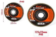 KMT Δίσκος Λείανσης P40 125x22mm- Sanding Disc