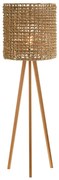 ΕΠΙΔΑΠΕΔΙΟ ΦΩΤΙΣΤΙΚΟ  RUBBERWOOD-RATTAN-SEAGRASS ΣΕ ΦΥΣΙΚΟ Φ36x149,5Υεκ. 36x36x149.5 εκ.