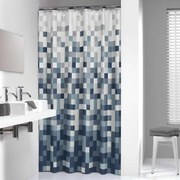 Κουρτίνα Μπάνιου Υφασμάτινη Pixel Black Sealskin 180Πx200Υ Πολυέστερ