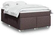 ΚΡΕΒΑΤΙ BOXSPRING ΜΕ ΣΤΡΩΜΑ ΣΚΟΥΡΟ ΚΑΦΕ 160X200 ΕΚ ΥΦΑΣΜΑΤΙΝΟ 3285147