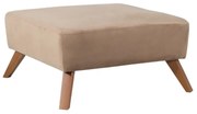 Artekko Qeix Σκαμπώ Nil Ύφασμα Milano 22 και Ξύλινα Πόδια (80x80x47)cm Artekko 783-7004-A