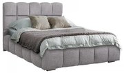 ΔΙΠΛΟ ΚΡΕΒΑΤΙ Fylliana Velora ΓΚΡΙ ΧΡΩΜΑ 185x223x125εκ (160x200) 887-225-031