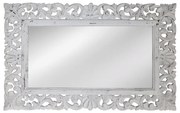 Artekko Mirroki Ξύλινος Λευκός Σκαλιστός Καθρέπτης Τοίχου (140x90)cm - 667-4003 - 667-4003