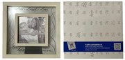 Κορνίζα Λευκή με Διάφανο Σχέδιο 10x10cm  (Σύνολο=18,5x18,5cm) Homie 321941