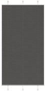 vidaXL Πλισέ περσίδα Μαύρο 105x200 cm Πλάτος υφάσματος 104,4 cm