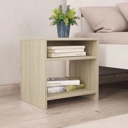 Κομοδίνο Χρώμα Sonoma Δρυς 40 x 30 x 40 εκ. από Επεξ. Ξύλο 800015