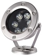 LED LUMINAIRE SS304 IP68 6W RGB RF 60° 12V AC Ra>80 30.000HRS ACA AQUET6RGB