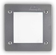 Φωτιστικό Τοίχου Χωνευτό Avenue Square 096599 11,5x11,5cm GX53 max 10W Grey Ideal Lux