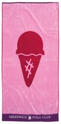 Πετσέτα Θαλάσσης Βαμβακερή 70x140εκ. Beach Towels 3900 Μωβ-Κόκκινη-Ροζ Greenwich Polo Club Junior