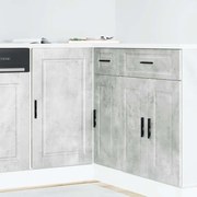 vidaXL ντουλάπι βάσης κουζίνας Porto Μπετόν Γκρι κατασκευασμένο ξύλο