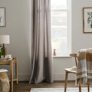 Κουρτίνα Isolde 460/15 Με Τρουκς Elephant Grey Gofis Home 140X280 Πολυέστερ