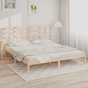 vidaXL Σκελετός Κρεβατιού Χωρίς Στρώμα 180x200 εκ Μασίφ Ξύλο