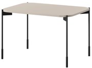 Τραπεζάκι Σαλονιού Sorena Μπεζ 70x50x45cm με μαύρα πόδια - BOG4589