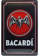 Μεταλλική πινακίδα Bacardi - Black Logo