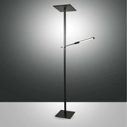 Φωτιστικό Δαπέδου Led Ideal 3550-10-101 Black Fabas Luce Αλουμίνιο