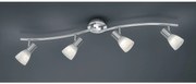 Φωτιστικό Οροφής 4xE14 4,9W IP20 Levisto Trio Lighting 871010407 Νίκελ Ματ