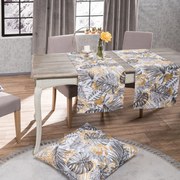 Μαξιλαροθήκη Διακοσμητική Frontera Grey-Gold Teoran 65Χ65 Cotton-Polyester