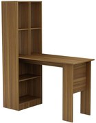 Γραφείο Με Βιβλιοθήκη Acumen 230-000026 120x50x150cm Walnut