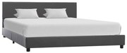 Πλαίσιο Κρεβατιού Γκρι 140 x 200 εκ. από Συνθετικό Δέρμα