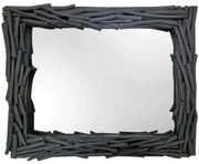 Καθρέπτης Τοίχου Nift 201-9057 100x10x80cm Grey Artekko Ξύλο,Γυαλί