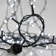 Χριστουγεννιάτικα Λαμπάκια 700 Led Σε Σειρά 38.1μ Σταθερά Ψυχρό Λευκό Επεκτεινόμενο Eurolamp 600-11339