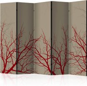 Διαχωριστικό με 5 τμήματα - Red-hot branches II [Room Dividers]