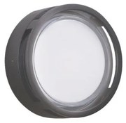 Απλίκα Φωτιστικό Τοίχου LED 15W Σκούρο Γκρι ΙΡ65 Φ22,5cm Nikao 4321800 Viokef 4321800 Ανθρακί