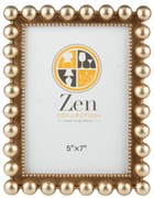 Κορνίζα Με Μπίλιες Χρυσή-Καφέ 13x18εκ. Zen Collection 25.2.50691