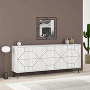 Μπουφές Dune Megapap χρώμα λευκό αντικέ 184x35x77,4εκ.