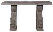 Artekko Cement Γκρι Κονσόλα από Μαγνήσιο (40x65x120)cm Artekko D77538